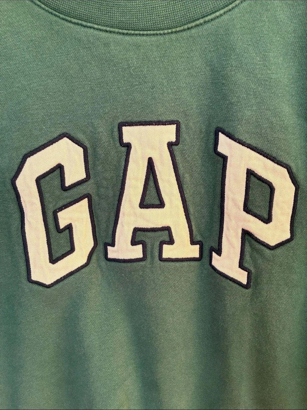 GAP Dark Green Cropped Logo Sweatshirt